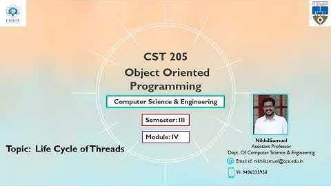 KTU CS205 Object Oriented Programming using Java
