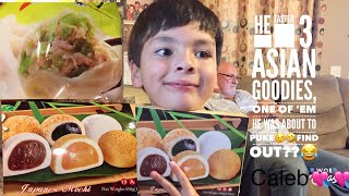 Halfpinoy Tried Asian Goodies Find Out Which One He Was About To Gagpuke Mochi,Dumpling&?