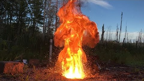 Homemade material similar to StarLite vs 300g of thermite part 2