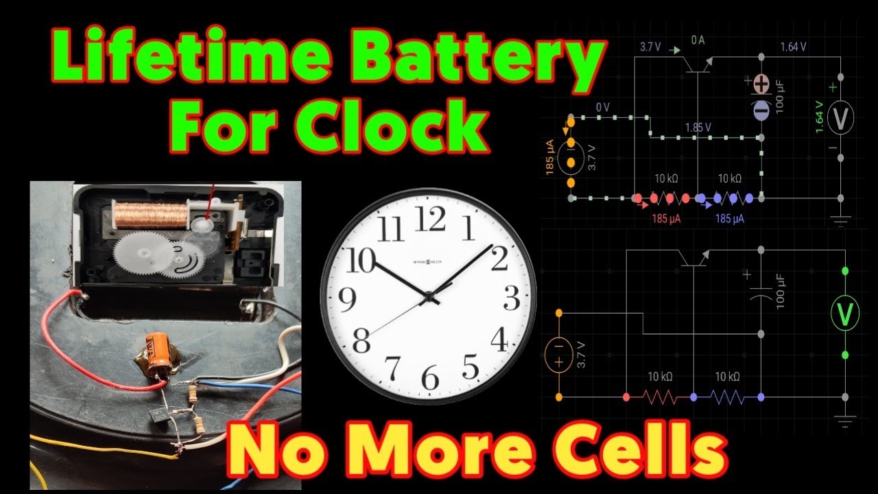Lifetime Battery For Any Clock With Charging Facility No need to Change