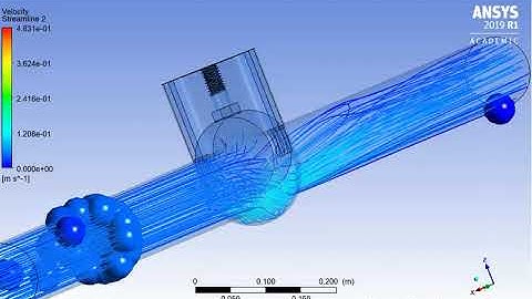 Gate valve parametric study results at 30 mm lift