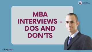 MBA Interviews - DOs and DONTs & Useful Tips