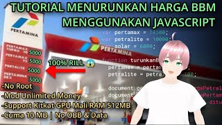 TUTORIAL MENURUNKAN HARGA BBM MENGGUNAKAN JAVASCRIPT 100% WORK NO ROOT [vTuber Indonesia] screenshot 3
