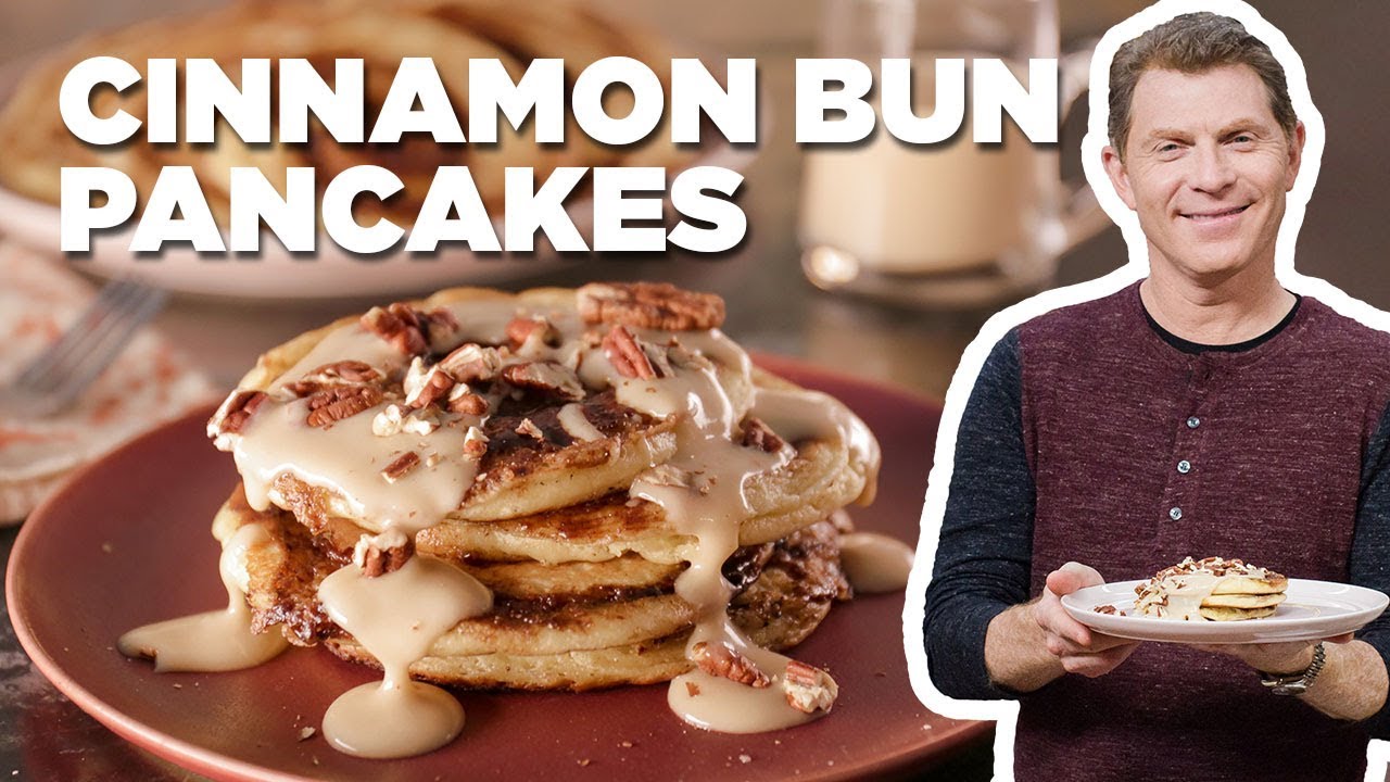Cinnamon Bun PANCAKES with Bobby Flay | Brunch @ Bobby’s | Food Network