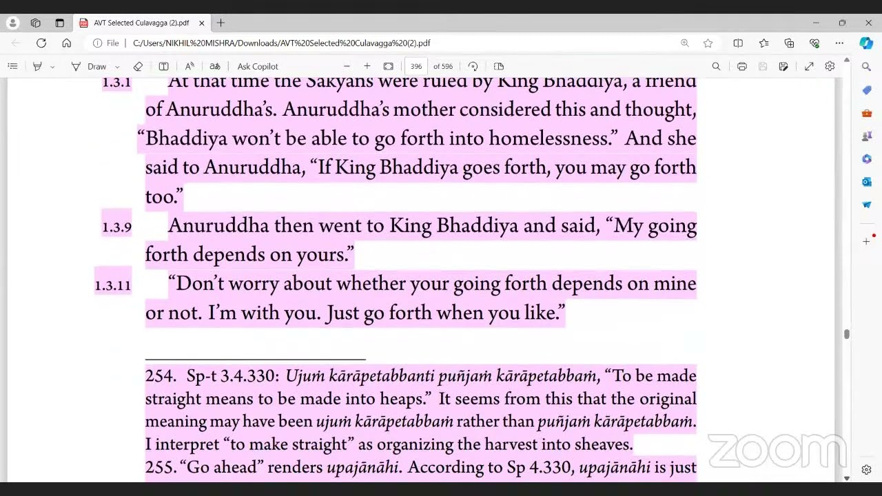 Vinayapiṭaka Khandhaka 19th May 2024