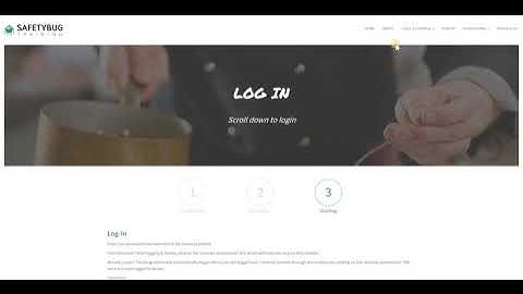 How to Log -in and start your course