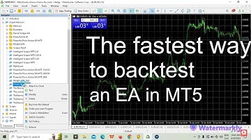 How to backtest an EA in MT5 Step by step guide with all the features