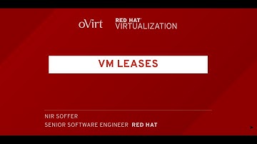 oVirt 4.1 deep dive - VM leases