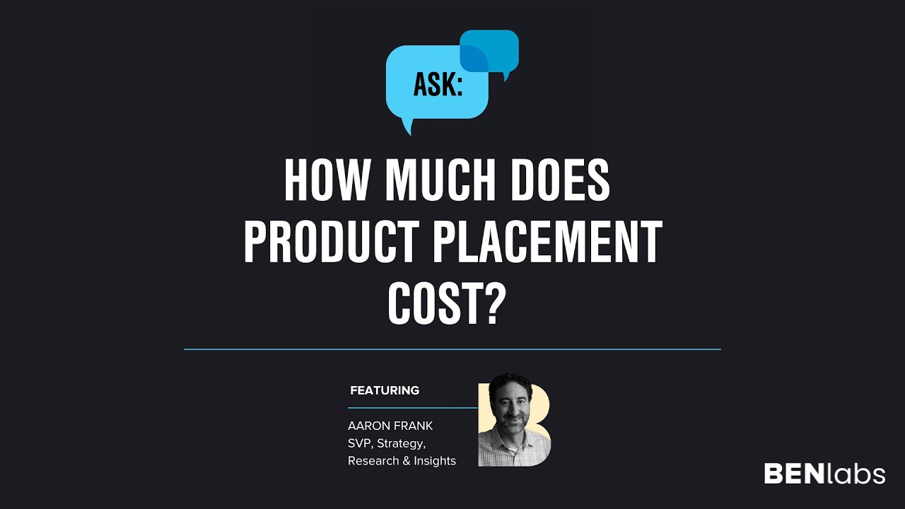 Ask BENlabs How Much does Product Placement Cost? YouTube