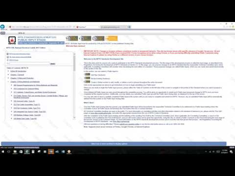 How to submit a proposal (input) or comment for a change to the National Electrical Code.