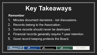 HOA Board Meeting Procedures | Condo Association Meeting Minutes Training Presented by KS