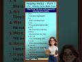 English Grammar Shorts: Helping Verbs | World of Education Part 2