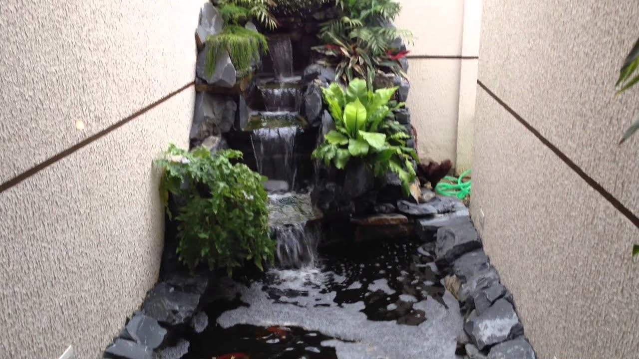 Lago ornamental de carpas com cascata youtube Cascata em lago ornamental
