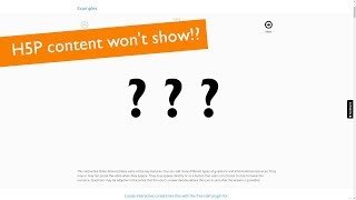 H5P Tutorials: Embedded H5P content doesn't show