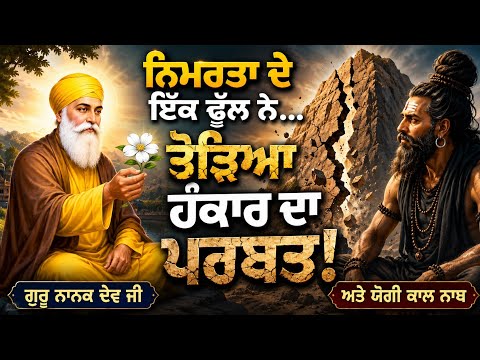 ਹੰਕਾਰ vs ਨਿਮਰਤਾ 🌸 | Guru Nanak Dev Ji ne Yogi da Ahankaar Tod Ditta | 