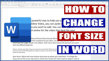 How to Change FONT size in WORD | Microsoft Word Tutorials