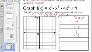 7-2 Graphing Polynomial Functions - Example 2 - Locate approximate Zeros