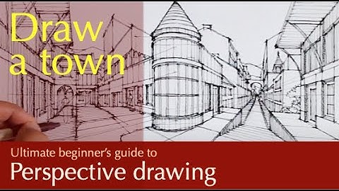 Perspective Drawing : Draw Cityscape 10: Streets and ramp in multi point perspective. #shorts
