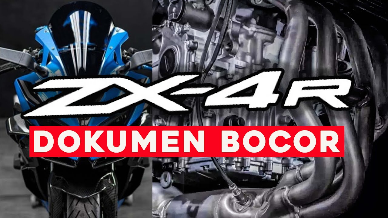 GEGER DOKUMEN VIN NINJA ZX 4R BOCOR MESIN 399CC 4 SILINDER 