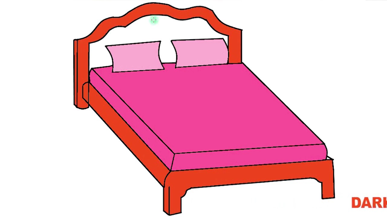 HOW TO DRAW BED BED DRAWING FOR KIDS KIDS DRAWING KIDS ART TIME 