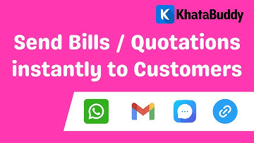 How to Send Bills Instantly in KhataBuddy | WhatsApp, Email & More