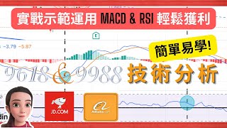 【股市預測】京東 阿里巴巴 JD.COM 9618 ALIBABA 9988 技術分析 | MACD RSI教學 | 港股走勢 | 圖表分析