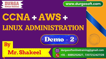CCNA + AWS + LINUX Administration tutorials || Demo - 2 || by Mr. Shakeel On 23-04-2025 @10PM IST