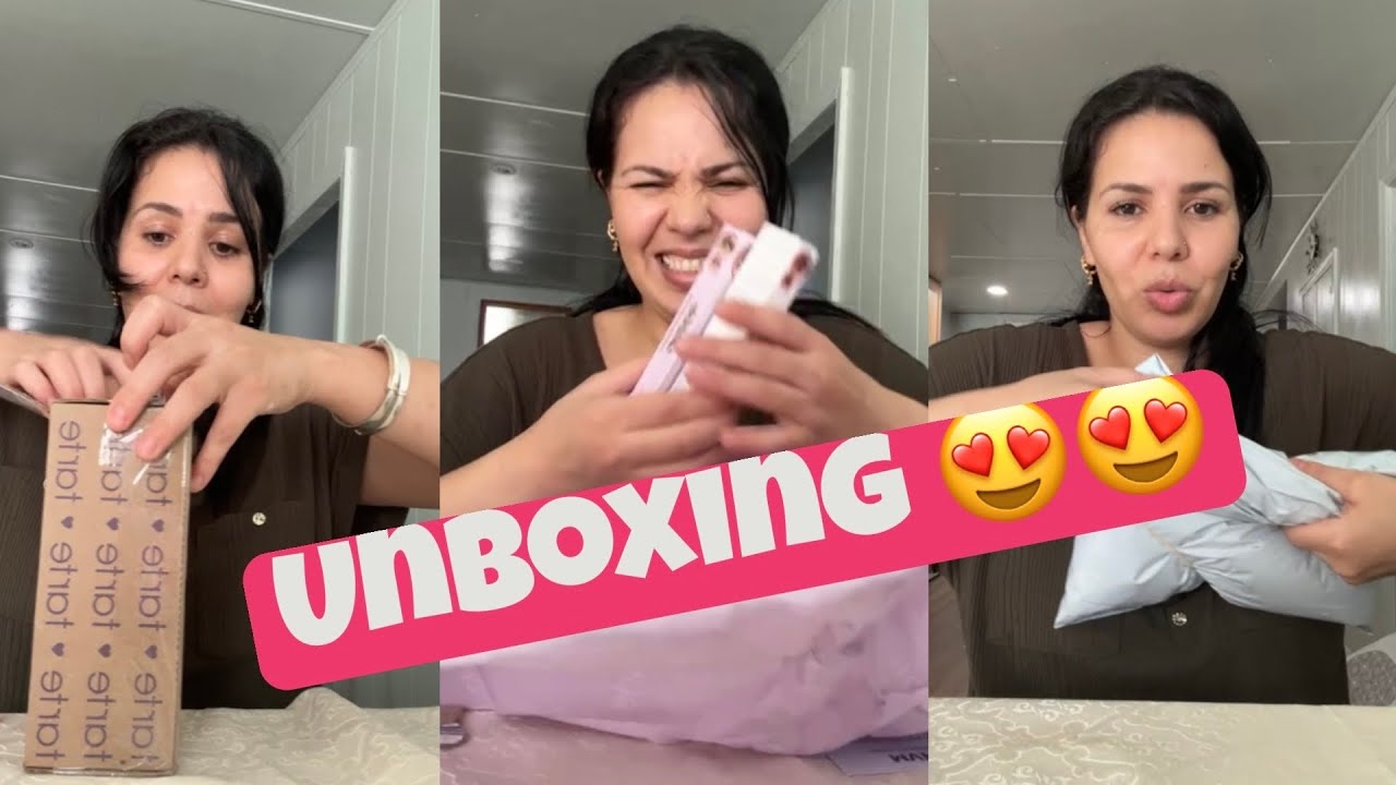 Unboxing مع بعض 😍😍❤️ لقيتو كيما كنت حابة روعك. ❤️ صحاب دونتال والخيوط اسمحلرنا. 😂😂🫣🫣
