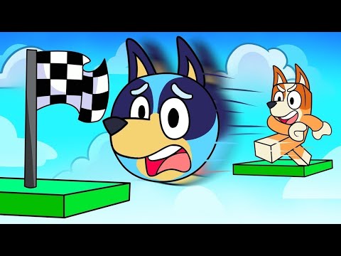 ROBLOX BUT BLUEY AND BINGO BECOME FOOTBALL BALLS 🤣⚽