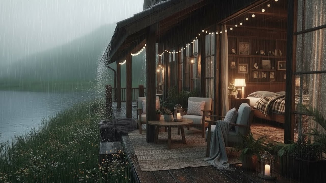 Gentle Rainfall in a Forest Bedroom  Peaceful Rain Sounds for Deep Sleep