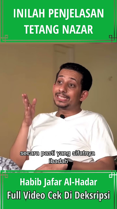 INILAH PENJELASAN TENTANG NAZAR | HABIB JAFAR | SEMOGA BERMANFAAT!!