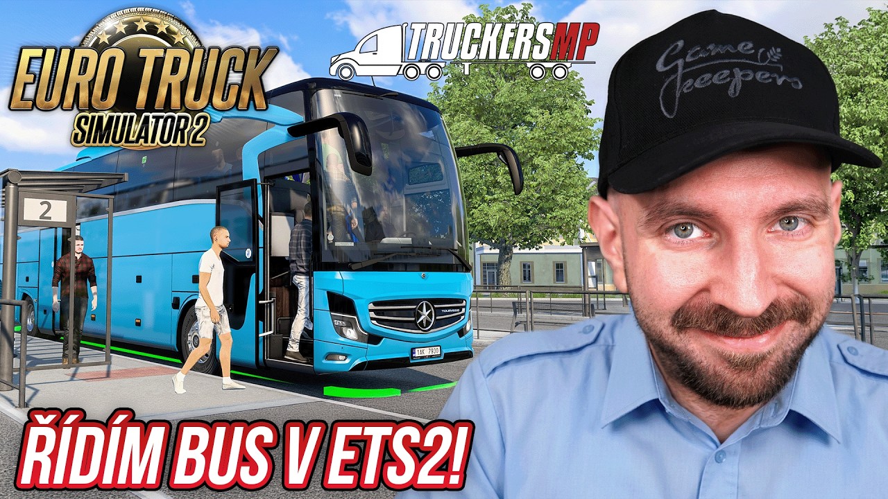 Ř&Iacute;D&Iacute;M AUTOBUS V ETS2! | HVT COACH BUS TRUCKERSMP | Euro Truck Simulator 2 #311