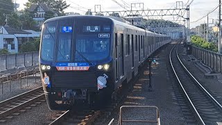 【70S相鉄代走・相鉄東急直通記念ラッピング】相鉄21000系21102F各駅停車日吉行き多摩川駅到着(2023/5/31)(2023/5/31)