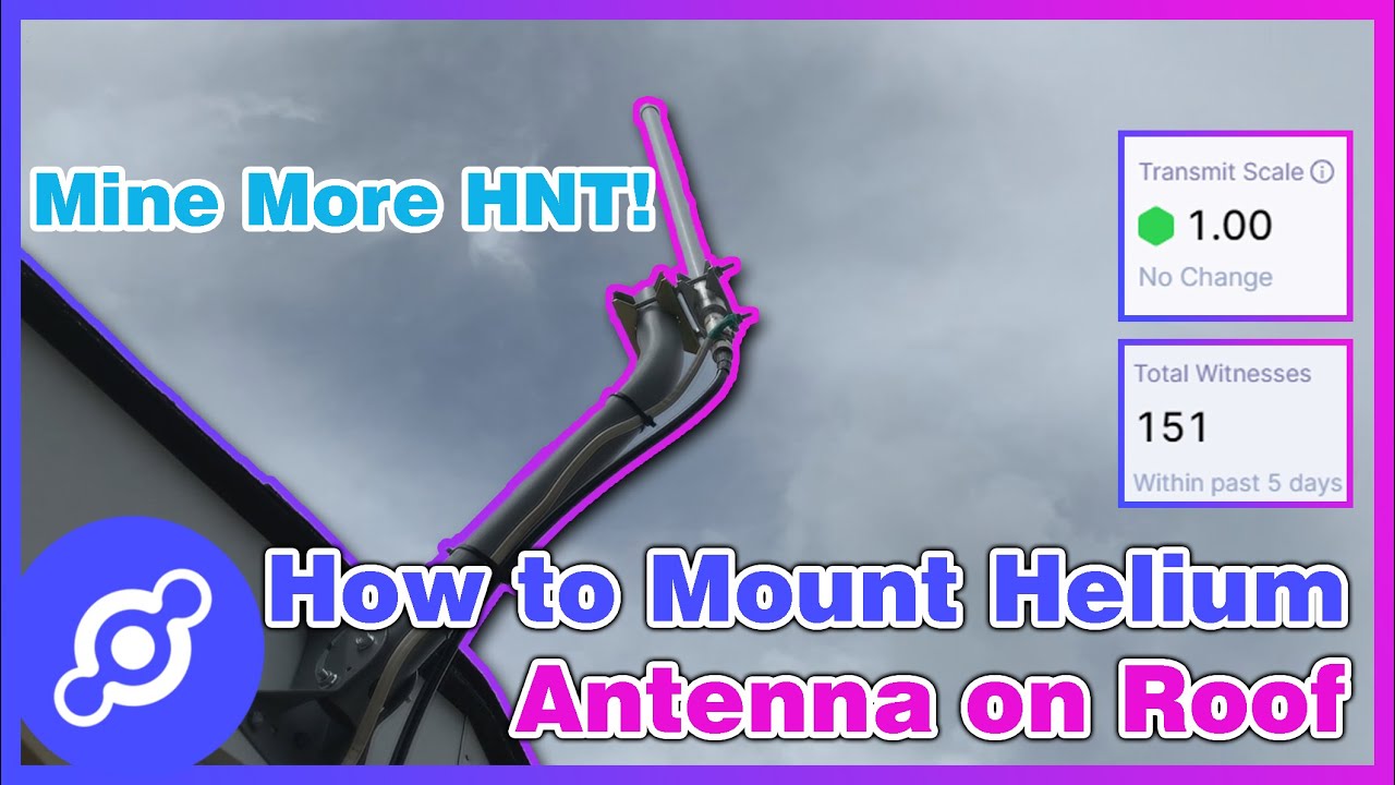 How to Mount Helium Antenna on Roof Mine more HNT YouTube