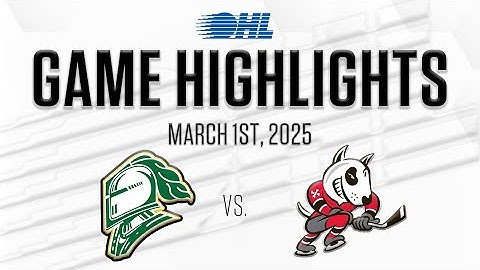 OHL Highlights: London Knights @ Niagara IceDogs Mar. 1, 2025