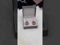 Red Druzy Drop Earrings