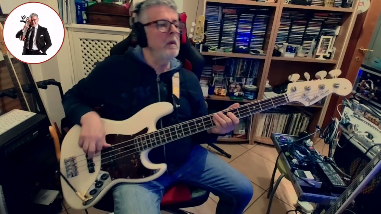 WONDERFUL LIFE - BLACK (1987) Personal bass cover With FENDER AV II 1966 JAZZ BASS