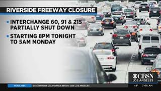 Multiple Road Closures in Riverside