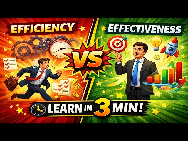 Difference Between Efficiency And Effectiveness Youtube