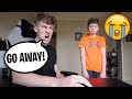 BEING MEAN To My Little Brother For 24 Hours! *PRANK*