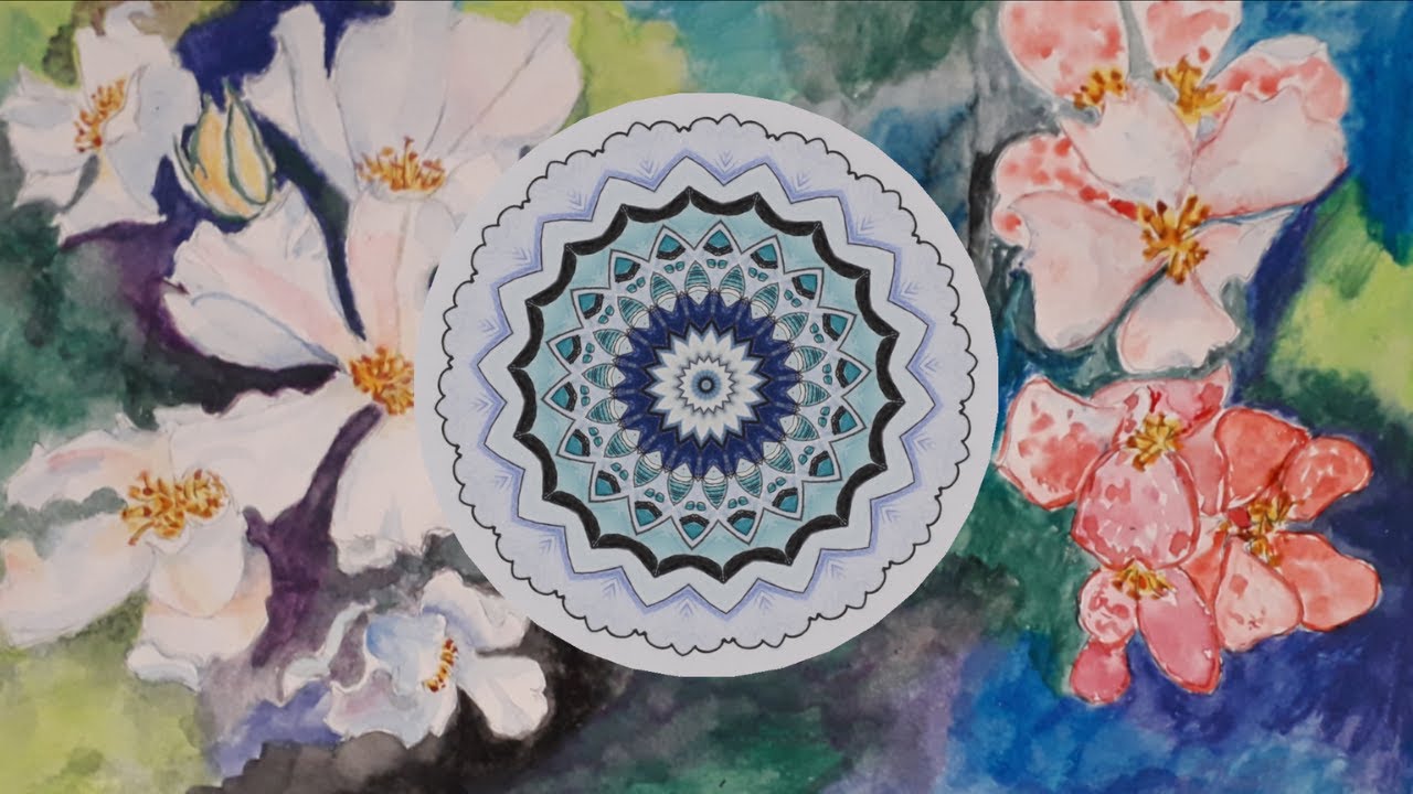 Kaleidoscope video with Music Music and Mandalas Meditation Summer
