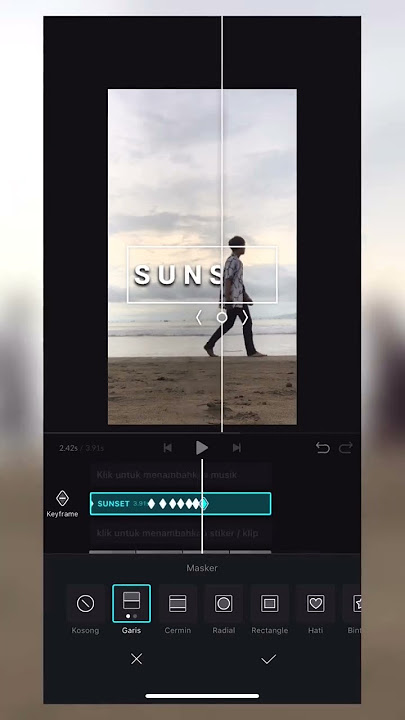 Tutorial edit teks berjalan