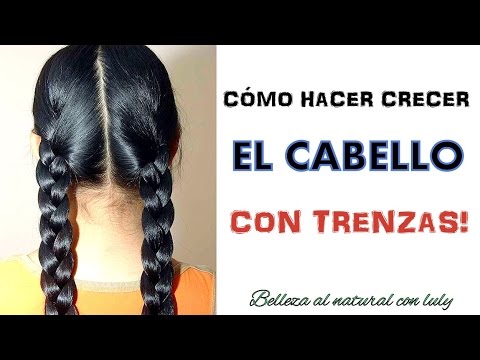 COMO HACER CRECER EL CABELLO BIEN LARGO CON TRENZAS   YouTube