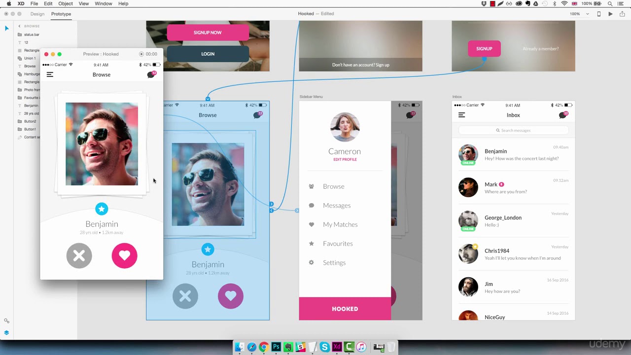 12 Mobile App Prototype Make it clickable - YouTube