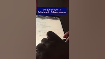 Unique Length-3 Palindromic Subsequences(Day 23) #java #coding #apnacollage #aspiringprogrammer