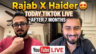 Rajab butt and Haider shah 😍 today tiktok live bht din bd matches with Sheemza and Zaid ali 