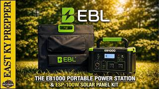 Camping, RV, Power Outage - This Affordable Solar Kit Handles It All. The EBL EB1000 &amp; ESP-100 Panel