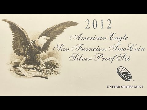 REVERSE PROOF!! 2012 U.S. MINT AMERICAN EAGLE SAN FRANCISCO TWO-COIN SILVER PROOF SET!