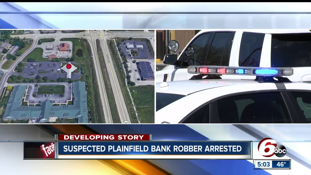 Plainfield bank robbery suspect captured - YouTube