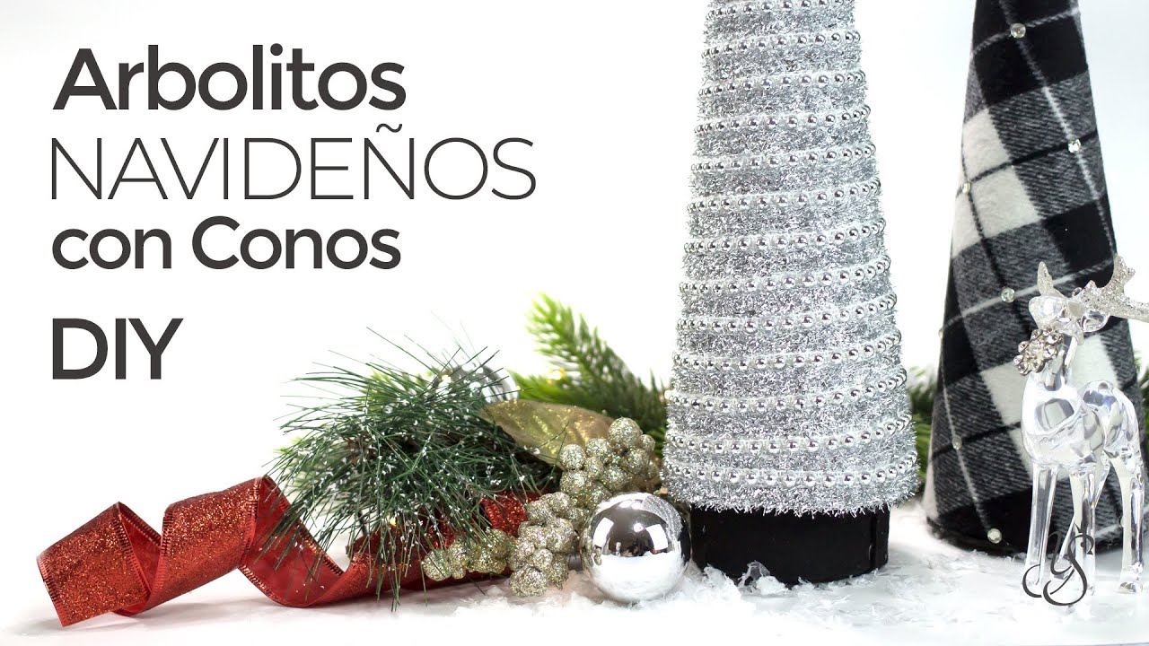 Viaje equilibrado terremoto Cómo hacer arbolitos navideños con cartulina 🎄 cono navideño - YouTube